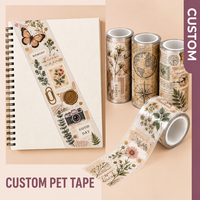 Fabricant de rouleaux d'autocollants en ruban PET personnalisés, kit créatif pour Junk Journal