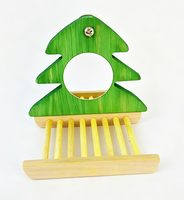 Jouet miroir pour oiseaux de style Noël, amusant et décoratif pour cages. Approvisionnement direct d'usine, les demandes sont bienvenues.