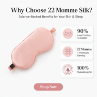 Masque de sommeil respirant, doux, confortable et écologique en soie 100% de grade 6A, 16 mommes, pour le bureau, les voyages, toutes saisons, occultant
