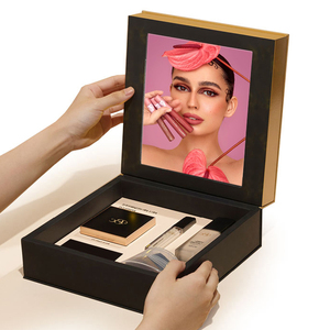 Caixa De Gaveta De Papelão De Luxo Eyeshadow <span class=keywords><strong>Palette</strong></span> Beauty PR Box com logotipo personalizado Cosméticos Slide Drawer Box