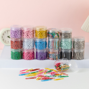 Clips <span class=keywords><strong>de</strong></span> papier en métal colorés <span class=keywords><strong>de</strong></span> 28 mm, boîte <span class=keywords><strong>de</strong></span> 200 pièces, anti-rouille, nickelés, papeterie <span class=keywords><strong>de</strong></span> bureau créative - Product Image 4