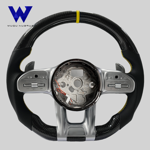 Volant en fibre de carbone adapté à Mercedes-Benz A35 A45 C63 C43 E53 E63 G63 G500, G55 <span class=keywords><strong>AMG</strong></span> <span class=keywords><strong>GT</strong></span> <span class=keywords><strong>S63</strong></span> GLE63 GLA45 W223 - Product Image 1