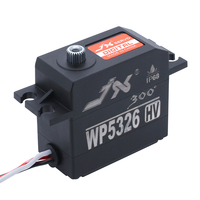 Moteur servo numérique JX WP5326HV-300 53g IP68 entièrement étanche haute tension avec engrenages métalliques et plastiques pour drones de course RC/pièces de jouets robots