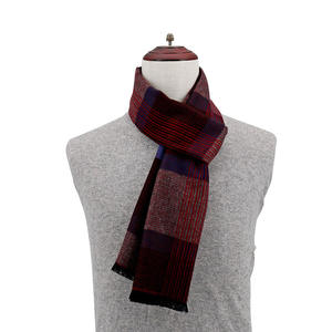 Bufanda para hombres 100% acrílico Plaid hombres bufanda venta al por mayor moda invierno Multicolor Pashmina moda chal bufanda adulto - Product Image 4