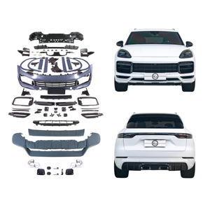 Km Bodykit Turbo Gt Facelift Sợi Carbon Phía Sau Khuếch Tán Bumper Ống Xả Cho Cayenne 9Y0.1 E3.1 2018-2023 Cơ Sở SUV Coupe - Product Image 1