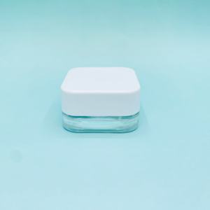<b>Mini</b> 9ml Glass Jar with Child-Resistant White Plastic Lid Cosmetics Packaging for Face Oil Cream 9g Capacities Available - Product Image 4