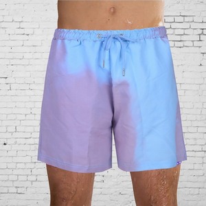Shorts de plage personnalisés pour hommes pantalon de plage à l'eau avec changement de couleur maillot de bain grande taille température changement rapide sens sec - Product Image 6
