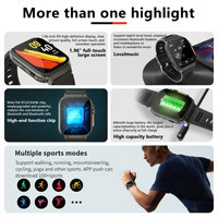 Reloj Inteligente A70, Pantalla Grande, Llamadas Bluetooth, Monitorización de Frecuencia Cardíaca, Presión Arterial y Sueño, Reloj Deportivo