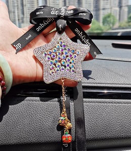 Modern PVC <b>Star</b> Design Glossy Fashionable Interior Car Accessories Decoration Women's Hanging Car Gifts - Product Image 3