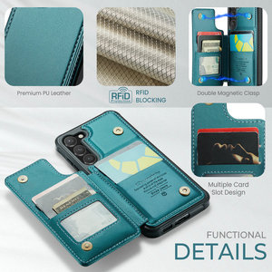 Coque arrière CaseMe RFID pour <span class=keywords><strong>Samsung</strong></span> <span class=keywords><strong>Galaxy</strong></span> S24 Etui avec portefeuille antivol antichoc Emplacements soignés pour <span class=keywords><strong>Samsung</strong></span> S24 S23 S22 S21 S20 - Product Image 3