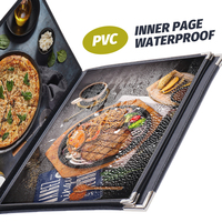 Porte-menus A4 pour restaurants, couvertures de menu design, en cuir pliable pour restaurant