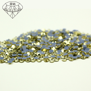 C Grade ASFA139 Jonquil Brillant Strass Dos Plat Verre cristal Hotfix Strass Pour Ongles Art Vêtements DIY Décoration - Product Image 3