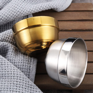 Verre à Soju en Acier Inoxydable 304 Rond Argent Or – Vaisselle de Fête – Verre à Baijiu – Tasse à une gorgée - Product Image 2