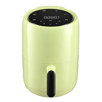 Friteuse à air numérique 2,0 L 1200 W sans huile, disponible en lilas, vert matcha et noir pour une utilisation quotidienne à la maison