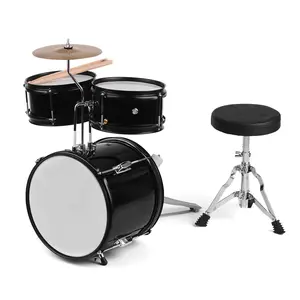 Set Drum Drum Instrumen Musik Perkusi, Kit Drum Perkusi untuk Anak Pemula Junior