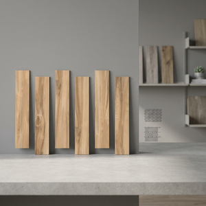 Azulejos de madera de porcelana de alta calidad 200x1200mm-Azulejos de cerámica turca para pisos y paredes 20x120cm (8x48 pulgadas) | Primera elección Foshan - Product Image 1