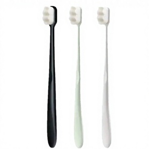 Juego de cepillos de dientes extra suaves SB Tech, 6 piezas, mango de plástico, cerdas de nailon, tamaño regular, para uso doméstico en adultos, cuidado suave para los dientes - Product Image 4