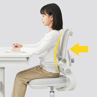 Chaise d'étude ergonomique pour enfants, hauteur réglable, support lombaire, dossier en maille, plastique, pour la maison et la salle de classe, personnalisation OEM
