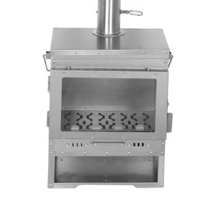 Poêle de tente portable en acier inoxydable de 5 L, à bois, avec accessoires pour le camping en tente - Product Image 2