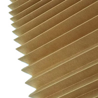 Stores plissés sans fil bruns pour rideaux pour salon Textiles de maison