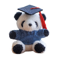 Peluche de Panda Rojo con Birrete de Doctorado Personalizado para la Temporada de Graduación - Material Súper Suave, Regalo Perfecto para Ceremonias Universitarias