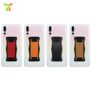 En stock. Adecuado para iPhone 12, esta funda adhesiva para teléfono incluye una cubierta trasera, un tarjetero y una correa para usar con una sola mano. - Product Image 5