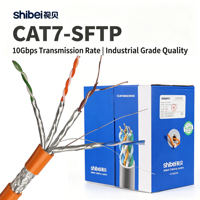 Cable Ethernet Shibei de Alta Calidad CAT8 SFTP de 305 Metros, 10Gbps Gigabit, Blindado, para Automatización Industrial