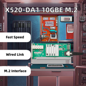X520-DA1 M.2อะแดปเตอร์เครือข่ายแบบใช้สายภายใน10Gbps พอร์ตเดียว10GbE JL82599EN อินเตอร์เฟซ NGFF เดสก์ท็อปหุ้น10GbE SFP + PCIe ADAP - Product Image 4