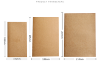 Cuaderno de papel Kraft personalizable de tamaños A4/A5/A6, diario de estudiante con logotipo personalizado para cuaderno de estudiantes