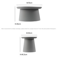 Table basse moderne minimaliste en plastique pour petit appartement, avec rangement, pour canapé, balcon, salon