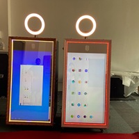 Machine Photobooth Miroir Magique à Selfie Portable avec Accessoires pour Mariages et Événements, Kiosque Photo en Gros