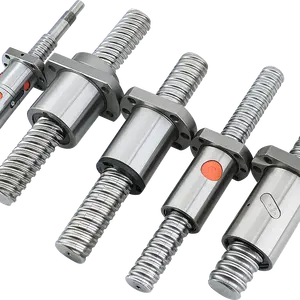 HLTNC rosca de alta precisão esquerda parafuso de esfera CNC SFU 2005 com flange porca de esfera única para parafuso de esfera de módulo de guia linear CNC