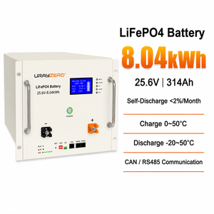 Batterie empilable montée sur rack 8,04 kWh 25,6 V 314 Ah IP21 avec communication CAN et BMS intelligent pour système de stockage d'énergie solaire domestique 25,6 V - Product Image 2