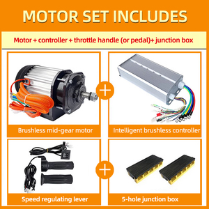 Chất lượng cao 48V/60V/72V 1200W-3000W nam châm vĩnh cửu không chổi than DC động cơ Kit cho xe điện IP54 đánh giá ie4 hiệu quả - Product Image 2
