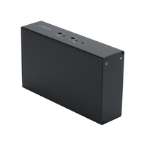 Boîtier d'amplificateur de puissance en tôle sur mesure, boîtier en alliage d'aluminium, revêtement en poudre, boîtier de commutateur Ethernet, OEM industriel