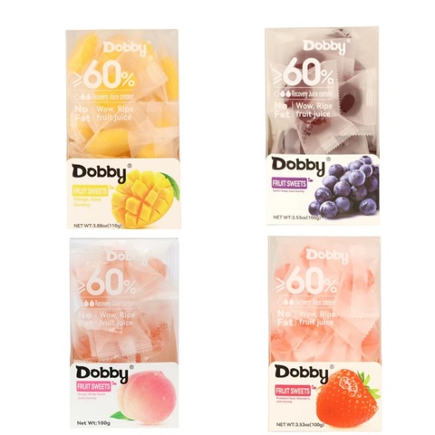 Dobby Candy Halal Certified Gummy Snacks - Fruity Flavors: Mango, Grape ...