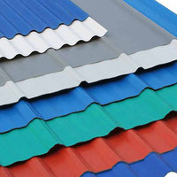 Tôle de toiture en acier prélaqué Colorbond, profil trapézoïdal ondulé, revêtement couleur, profil en boîte, plaque de toiture IBR, prix de gros