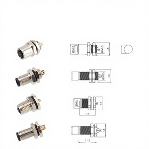 Connecteur aviation DIN mâle/femelle en angle droit série GX12, boîtier en alliage de zinc, IP40, pour usage automobile, expédition immédiate - Product Image 3