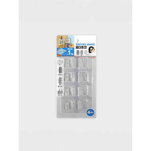 4-confezione di appendini adesivi multiuso soluzione di sospensione Versatile per armadi e stoccaggio - Product Image 1