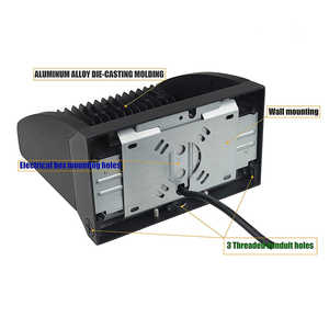 LEDLIGHTING GROS 80W Rotatif LED Extérieur Wallpack Lumière 11,200Lumens 5000K Température de Couleur Corps PC ETL/CUL DLC - Product Image 3