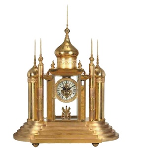 Reloj de Mezquita Antiguo Chino de Latón con Esmalte Cloisonné, con <span class=keywords><strong>Alarma</strong></span> y Sonido a las Medias y las Horas - Product Image 2
