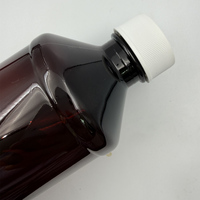 Nouvelles Bouteilles Rondes Ambrées Étiquetées 1:1 de 16oz (500ml) avec Liseré Circulaire au Col, Modèle d'Usine 2026