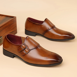 รองเท้าหนังแกะสลักลายโบรกขนาดใหญ่พิเศษ ขายดีปี 2026 รองเท้าลำลองผู้ชาย รองเท้าทางการ รองเท้าธุรกิจ ใช้ได้ทุกวัน - Product Image 1