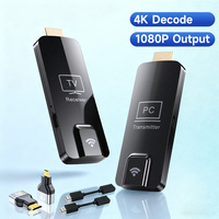 Émetteur et Récepteur HDMI Sans Fil Portable Mini 328FT/100M, Décodage 4K, Sortie 1080P, Extenseur Sans Fil 2.4G/5G