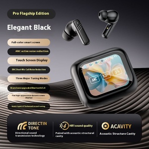 ANC + ENC Tai nghe nhét tai khử tiếng ồn kép Tai nghe không dây màn hình kỹ thuật số mới đa chức năng màn hình cảm ứng đủ màu - Product Image 6