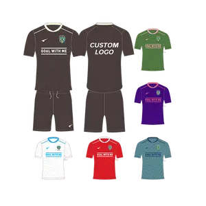 Hochwertiges Fußball trikot mit individuellem Druck logo für das Fußball-Fußball-Team-Herren-Fußballuniform-Kit