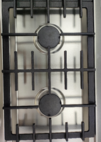 Table de cuisson encastrable gaz et électrique avec 4 brûleurs en acier inoxydable, fiable et facile à nettoyer, pour usage domestique et hôtelier