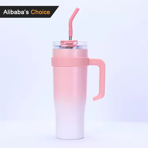 แก้วน้ำสแตนเลสเก็บความเย็นขนาดใหญ่ 40 ออนซ์ พร้อมหูจับและหลอด ใช้ในรถยนต์ พกพาสะดวก ของขวัญทางธุรกิจ เก็บความเย็นได้นาน 12-24 ชั่วโมง - Product Image 5