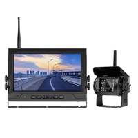 Kit Moniteur Numérique Sans Fil AHD 9 Pouces à Écran Partagé pour Système de Caméra de Recul de Camion, Bus et Véhicule Utilitaire Lourd