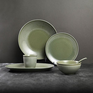 Juego de platos chinos, vajilla redonda de Ramen, plato creativo para <span class=keywords><strong>Sushi</strong></span>, juego de cena de cerámica, vajilla de porcelana, plato - Product Image 2